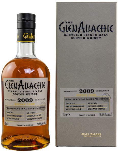 Glenallachie 14 Jahre 2009/2023 Madeira Single Cask #7651 59,5% vol.