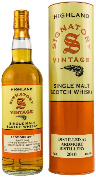 Ardmore 2010/2022 Sherry Cask Signatory Vintage 43% vol.