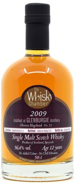 Glenburgie 12 Jahre 2009/2021 Oloroso Sherry Cask The Whisky Chamber 56,4% vol.