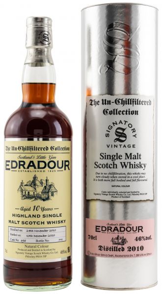 Edradour 10 Jahre 2010/2020 SV Un-Chillfiltered Collection #398