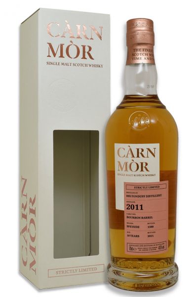 Miltonduff 10 Jahre 2011/2021 Carn Mor Strictly Limited 47,5% vol.