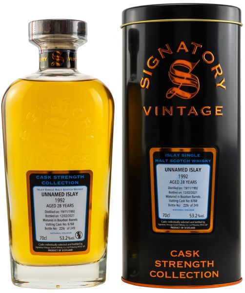 Unnamed Islay 28 Jahre 1992/2021 Signatory Vintage Cask Strength Collection 53,2% vol.