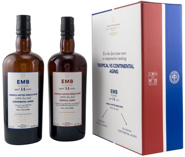 Monymusk EMB Plummer 14 Jahre Comparative Tasting Set Scheer Velier Jamaica Single Rum