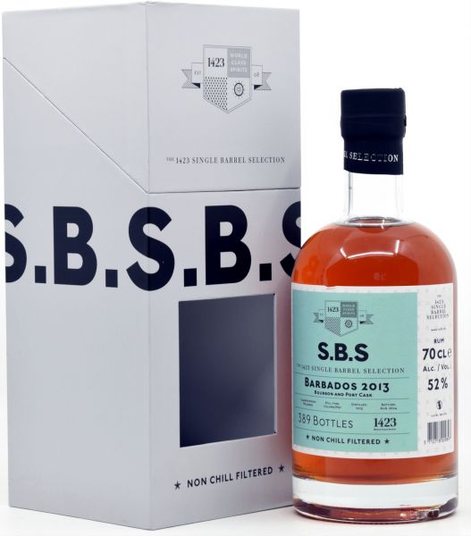S.B.S. Barbados Rum 2013/2024 Bourbon & Port Cask SBS 52% vol.