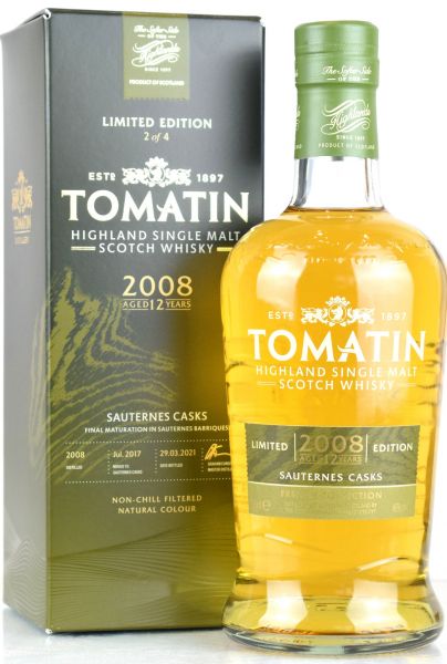 Tomatin 2008/2021 Sauternes Cask French Collection 46% vol.