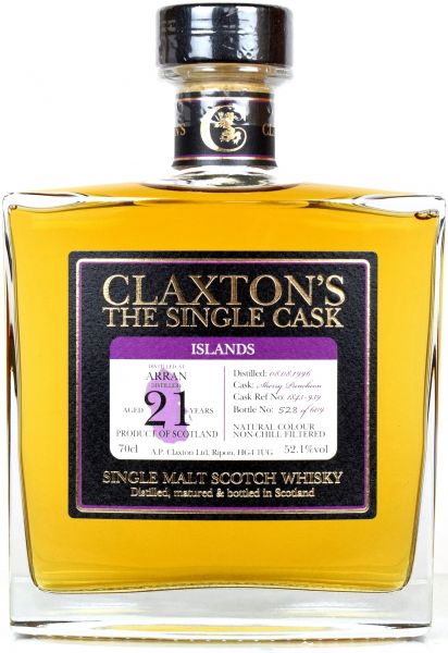 Arran 21 Jahre 1996/2018 Sherry Cask Claxton's 52,1 % vol.
