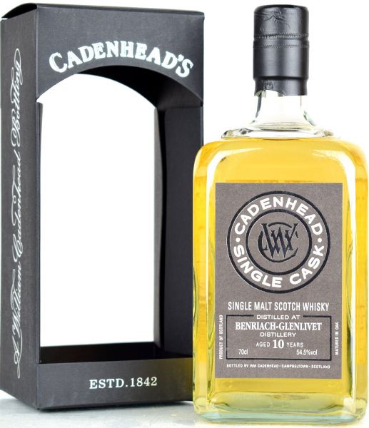 Benriach 10 Jahre 2008/2018 Cadenhead's for Japan 54,5% vol.