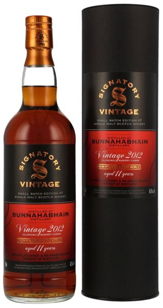 Bunnahabhain 2012/2023 Oloroso Sherry Signatory Vintage Small Batch Edition #7 48,2% vol.