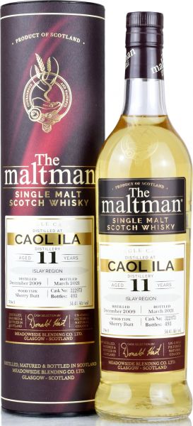 Caol Ila 11 Jahre 2009/2021 Sherry Cask The Maltman 54,4% vol.