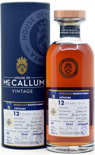 Ardmore 12 Jahre 2011/2023 Jim Beam &amp; Sauternes Cask House of McCallum 46,5% vol.