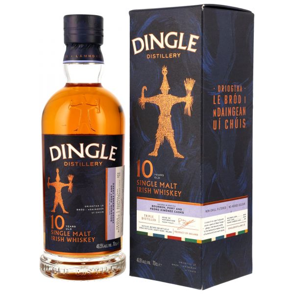 Dingle 10 Jahre Bourbon, Port &amp; PX Sherry Cask 46,5% vol.