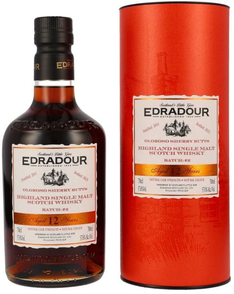 Edradour 12 Jahre 2011/2023 Oloroso Cask Strength #2 57,6% vol.