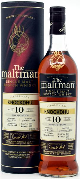 Knockdhu 10 Jahre 2013/2024 Sherry Cask The Maltman 52,3% vol.