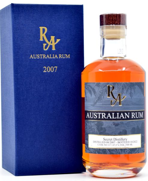 Australian Rum (Secret Distillery) 15 Jahre 2007/2022 Rum Artesanal Single Cask #117 67,5% vol.