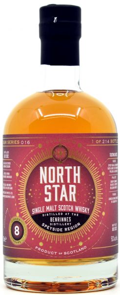 Benrinnes 8 Jahre 2012/2021 Sherry Cask North Star Spirits #016 51% vol.