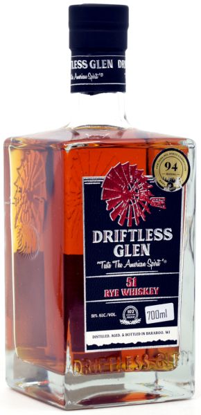 Driftless Glen 51 Rye Whiskey 51% vol.