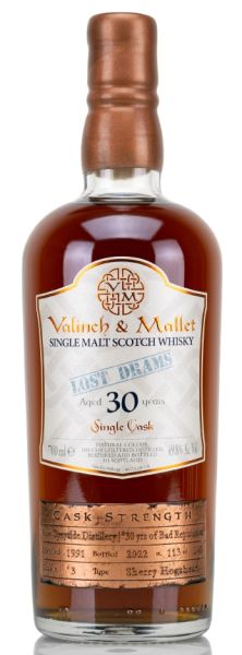 Speyside Distillery 30 Jahre 1991/2022 PX Sherry Cask Valinch &amp; Mallet 49,8% vol.