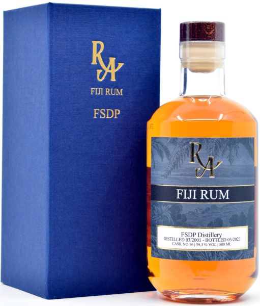 Fiji Rum (FSDP Distillery) 22 Jahre 2001/2023 Rum Artesanal Single Cask #16 59,3% vol.