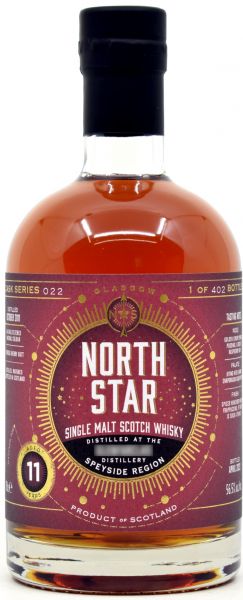 A Speyside (GF) 11 Jahre 2011/2023 Oloroso Sherry Cask North Star Spirits #022 56,5% vol.