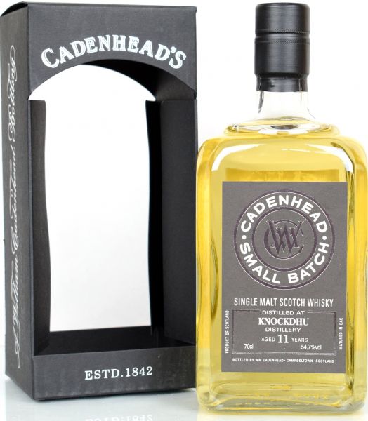 Knockdhu 11 Jahre 2006/2018 Cadenhead 54,7% vol.