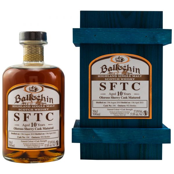 Ballechin 10 Jahre 2010/2021 Sherry Cask Straight from the Cask #194 57,8% vol.