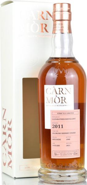 Glenrothes 9 Jahre 2011/2021 Oloroso Sherry Cask Carn Mor Strictly Limited 47,5% vol.