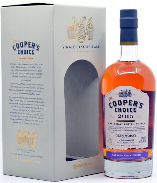 Glen Moray 2015/2024 Marsala Cask Cooper's Choice 58,5% vol.