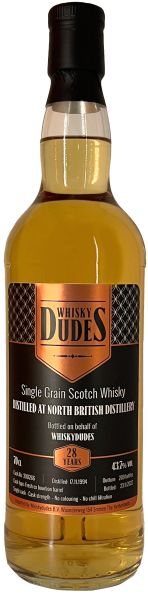 North British 28 Jahre 1994/2022 1st Fill Bourbon Barrel Whiskydudes 43,7% vol.