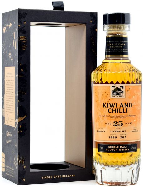 Glenrothes 25 Jahre 1996/2021 Wemyss Kiwi and Chilli 55,2% vol.