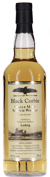 Ledaig 10 Jahre 2011/2021 Sherry Cask Black Corbie 57,1% vol.