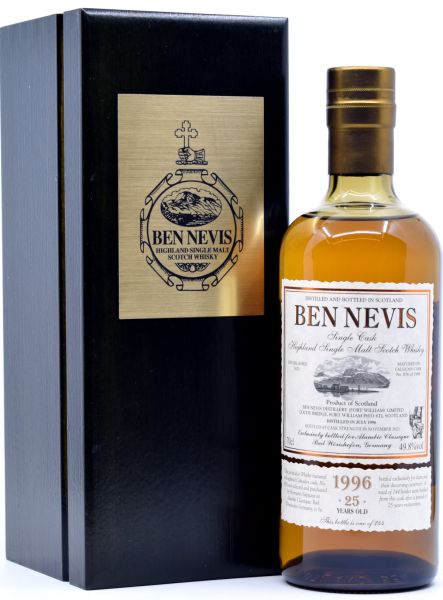 Ben Nevis 25 Jahre 1996/2021 Calvados Single Cask for Alambic Classique #856 49,8% vol.