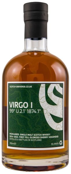 Virgo I 2014/2022 1st Fill Oloroso Sherry Scotch Universe 55,4% vol.