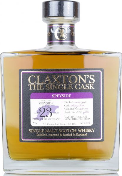 Speyside Distillery 23 Jahre 1996/2019 Sherry Cask Claxton's 57% vol.