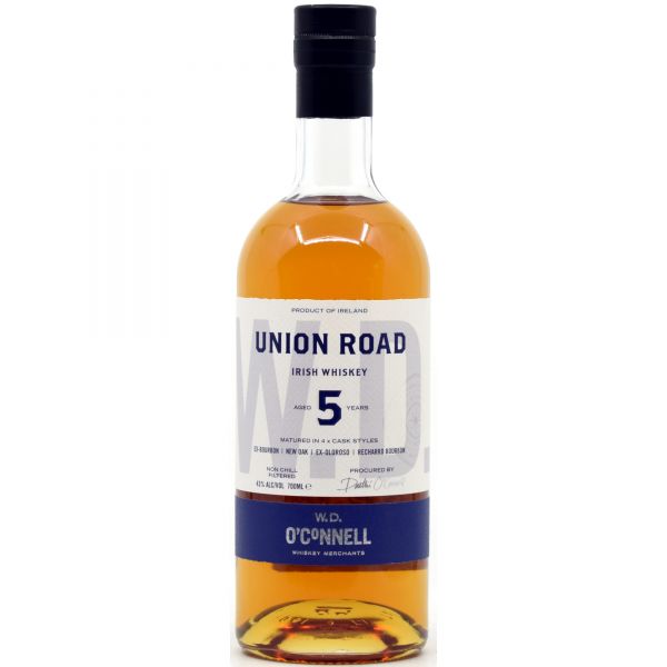 W.D. O'Connell 5 Jahre Union Road Irish Whiskey 43% vol.