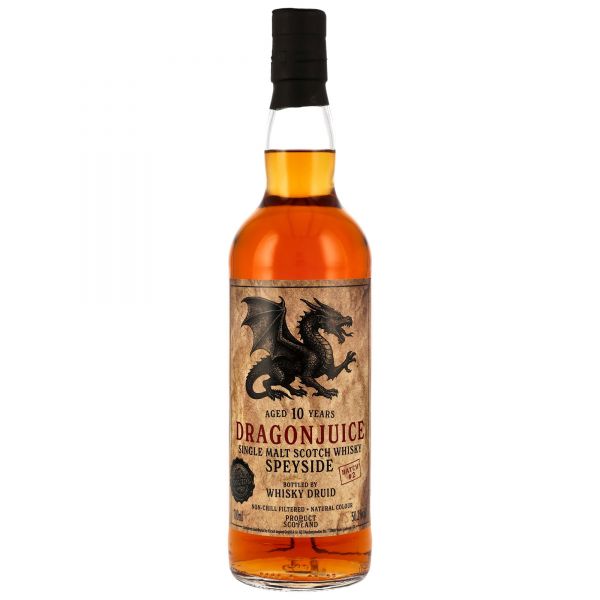 Dragonjuice Speyside 10 Jahre PX &amp; Ruby Port Cask Whisky Druid #2 50,2% vol.