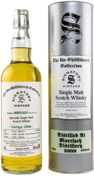 Mortlach 14 Jahre 2008/2022 SV Un-Chillfiltered Collection #314525+314530+314531+314535
