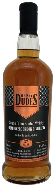 Invergordon 37 Jahre 1988/2025 1st Fill Palo Cortado Cask Whiskydudes 53,6% vol.