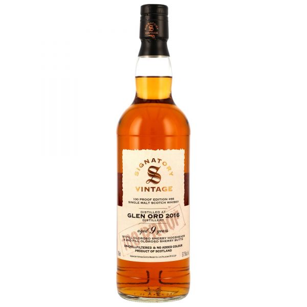 Glen Ord 2016/2025 Oloroso Sherry Signatory Vintage 100 Proof #66 57,1% vol.