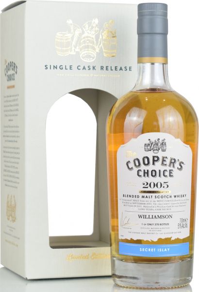 Williamson 15 Jahre 2005/2021 Cooper's Choice 51% vol.