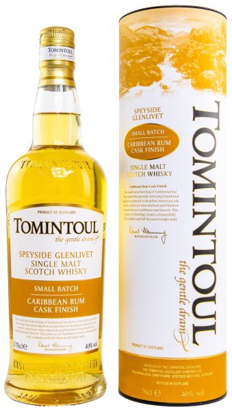 Tomintoul Caribbean Rum Cask Wood Finish Range