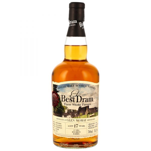 Glen Moray 17 Jahre 2007/2025 1st Fill Bourbon Barrel Best Dram 56,2% vol.