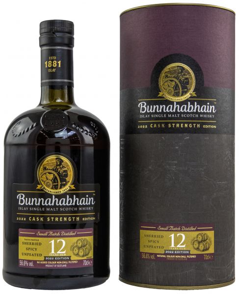 Bunnahabhain 12 Jahre Cask Strength 2022 56,6% vol.