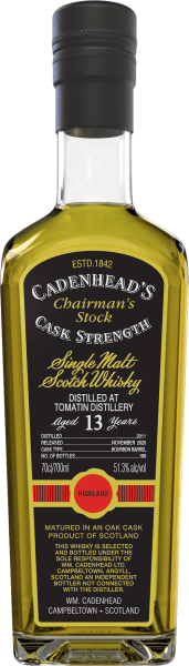 Tomatin 13 Jahre 2011/2025 Cadenhead Chairman&#039;s Stock 51,3% vol.