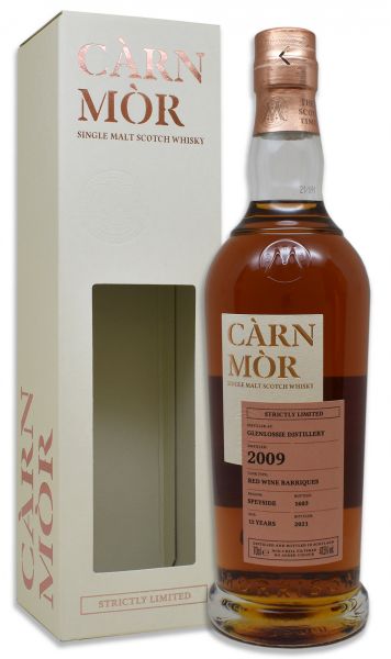 Glenlossie 12 Jahre 2009/2021 Red Wine Cask Carn Mor Strictly Limited 47,5% vol.