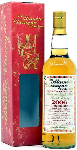 Craigellachie 15 Jahre 2006/2021 Alambic Classique 53,1% vol.