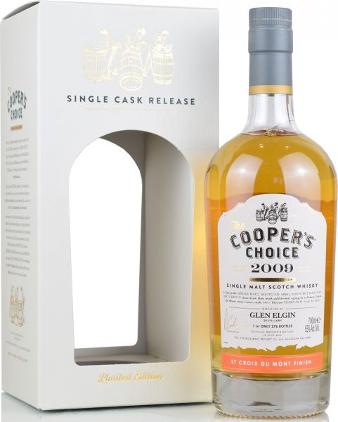 Glen Elgin 11 Jahre 2009/2020 St Croix Du Mont Cask Cooper's Choice 55% vol.