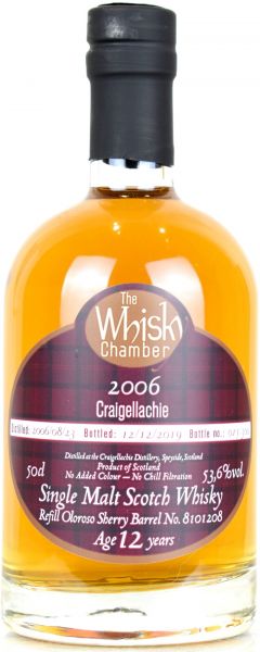 Craigellachie 13 Jahre 2006/2019 Sherry Cask The Whisky Chamber 53,6% vol.