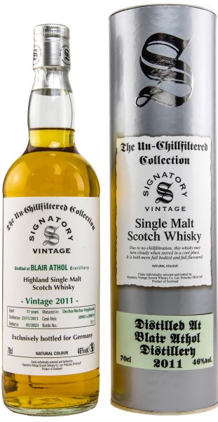 Blair Athol 11 Jahre 2011/2023 Signatory Un-Chillfiltered Collection #309015 + 309019