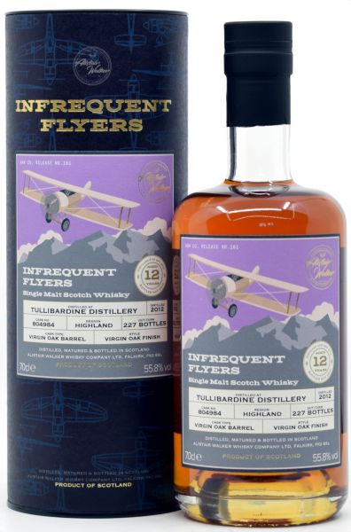 Tullibardine 12 Jahre 2012/2025 Virgin Oak Alistair Walker Infrequent Flyers 55,8% vol.