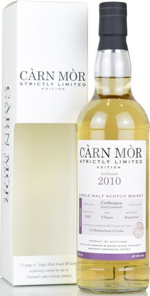Croftengea 9 Jahre 2010/2020 Carn Mor Strictly Limited 47,5% vol.